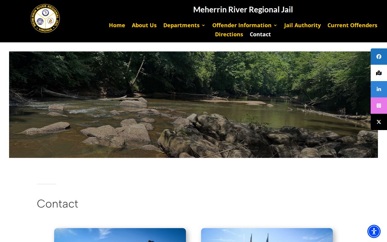 MRRJ FOIA contact form for Dinwiddie County arrest booking records